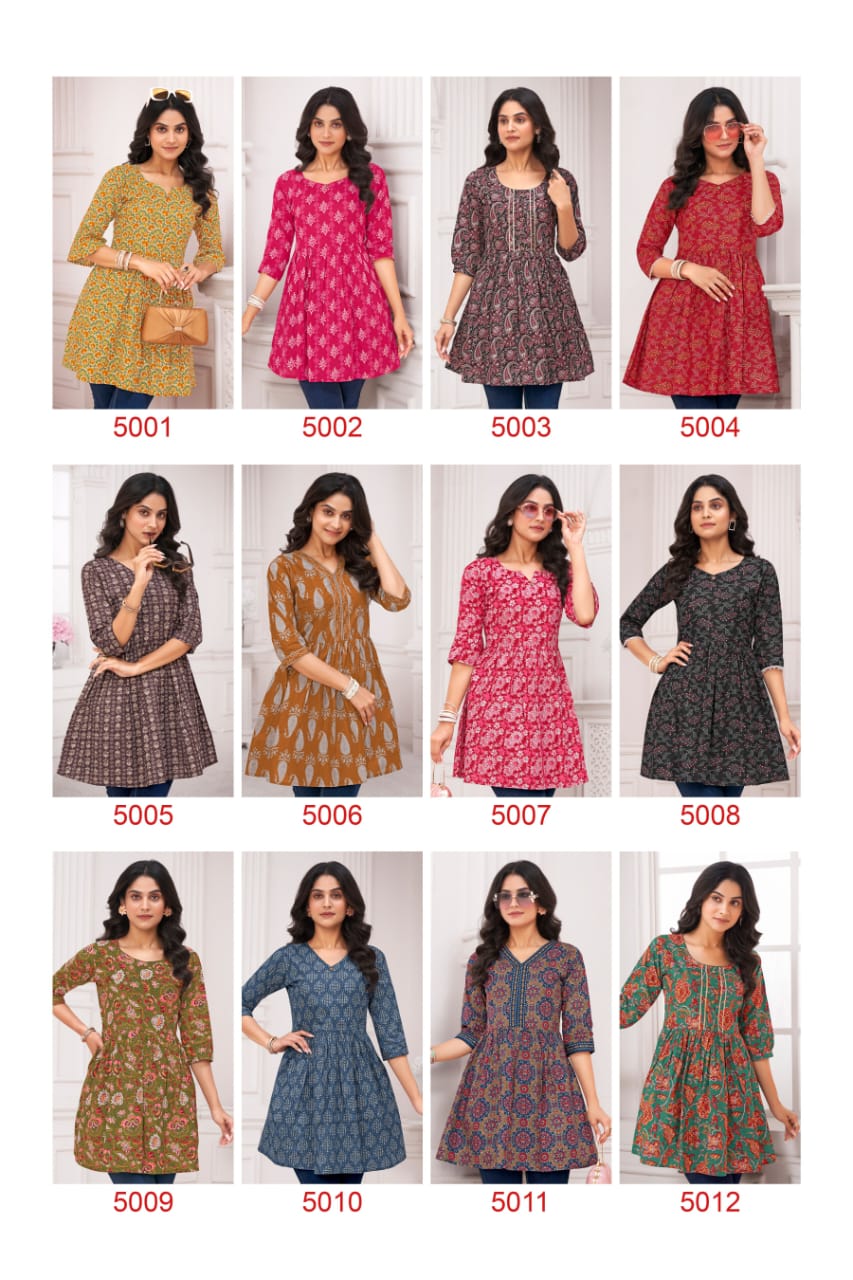 Zara Vol 5 By Laado Cotton Printed Ladies Top Wholesale Shop In Surat